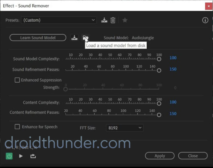 Load Audio Jungle SRM sound model from disk