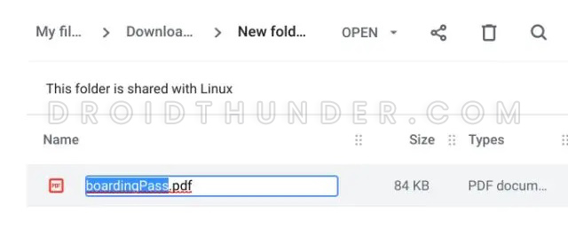 Rename file using Chromebook Keyboard Shortcuts