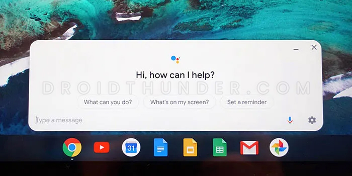 Shortcut to open Google Assistant in Chromebook