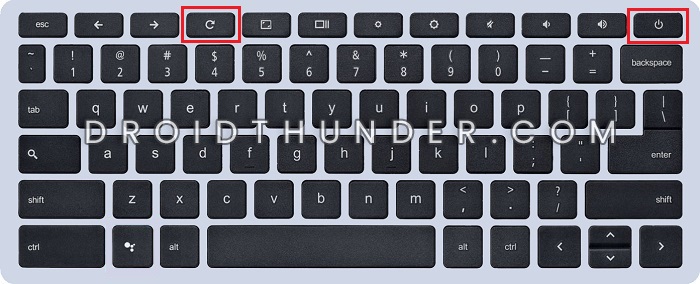 Hard reset Chromebook shortcuts