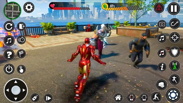 Iron Super Hero City War Fight game for Android