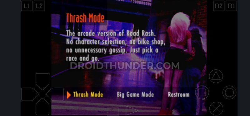 Road Rash Thrash mode on Android