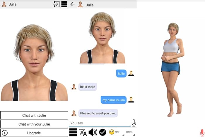 My Virtual Girlfriend Julie app