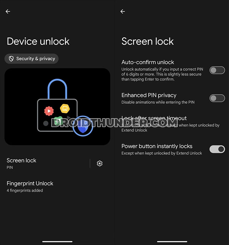 Android 14 features Auto-confirm Unlock