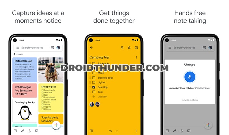 Google Keep - Notes and Lists Productivity app for Android