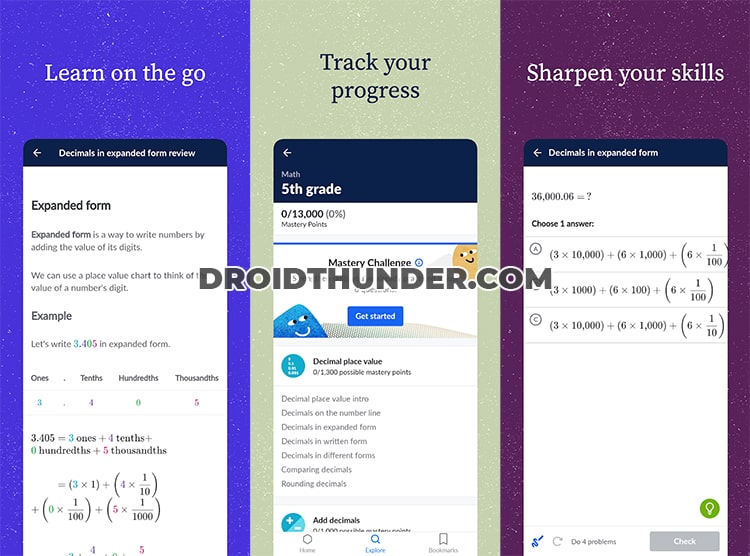Khan Academy app to be productive