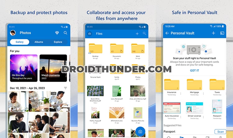 Microsoft OneDrive app to be productive