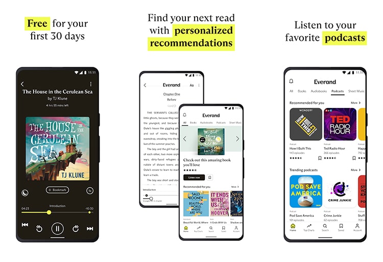 Everand Ebooks and audiobook apps for Android