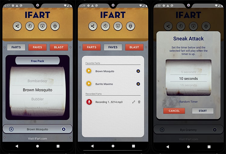 iFart Fart Sounds Prank App